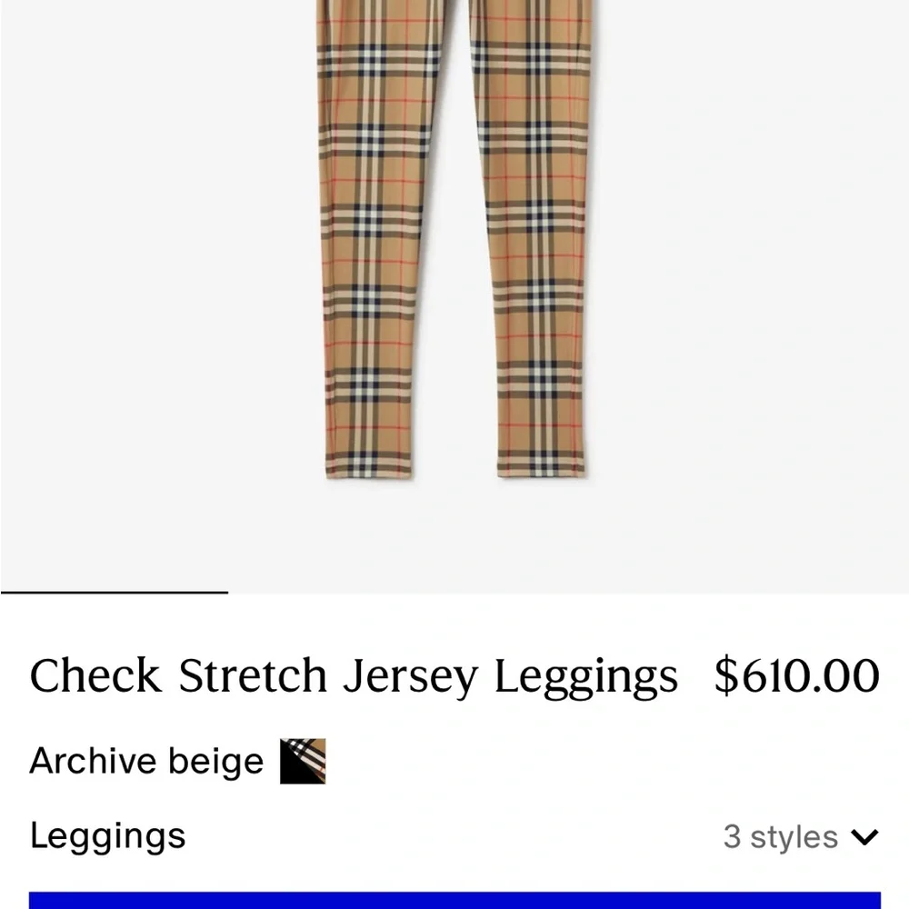 Authentic Burberry Checkered Set 🤎❤️ - Picture 4 of 5